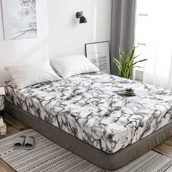 Marbled Elastic Fitted Sheet Quality 100% Polyester Bed Linen Bedding Band With Cover Elastic Protector Set Sheet Bed Bedspread
Marbled Elastic Fitted Sheet Quality 100% Polyester Bed Linen Bedding Band With Cover Elastic Protector Set Sheet Bed Bedspread