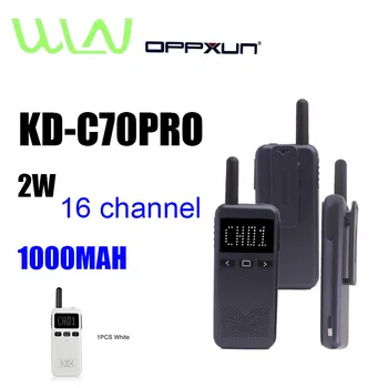 OPPXUN KD-C70 Civil Kilometer Mini Walkie Talkie Outdoor Handheld Intercom Ultra thin Two Way Ham Radio Portatil Am Fm
OPPXUN KD-C70 Civil Kilometer Mini Walkie Talkie Outdoor Handheld Intercom Ultra thin Two Way Ham Radio Portatil Am Fm