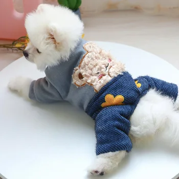 Super Cold Proof Dogs Clothes Warm And Thickend Soft and Comfortable Autumn Winter Splicing Four Legs Cat Clothing Pet Jumpsuits
Super Cold Proof Dogs Clothes Warm And Thickend Soft and Comfortable Autumn Winter Splicing Four Legs Cat Clothing Pet Jumpsuits