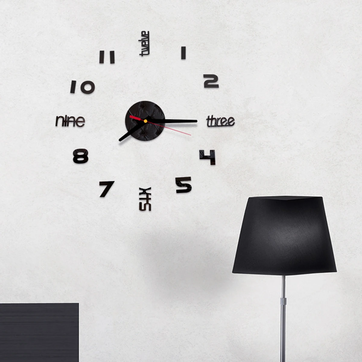 DIY Wall Clock 3D Frameless Modern Large Wall Clock Stickers with Mute Movement for Home Office
DIY Wall Clock 3D Frameless Modern Large Wall Clock Stickers with Mute Movement for Home Office