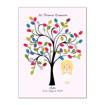 Qianxiaozhen Personalized Canvas Fingerprint Tree Signature DIY Guest Book For Girls First Holy Communion Souvenir Decorations
Qianxiaozhen Personalized Canvas Fingerprint Tree Signature DIY Guest Book For Girls First Holy Communion Souvenir Decorations
