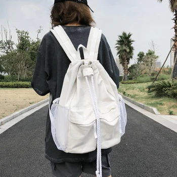 Casual Canvas women backpack schoolbag harajuku Drawstring female Backpacks laptop bag for men Travel bags Daypack bagpack black
Casual Canvas women backpack schoolbag harajuku Drawstring female Backpacks laptop bag for men Travel bags Daypack bagpack black