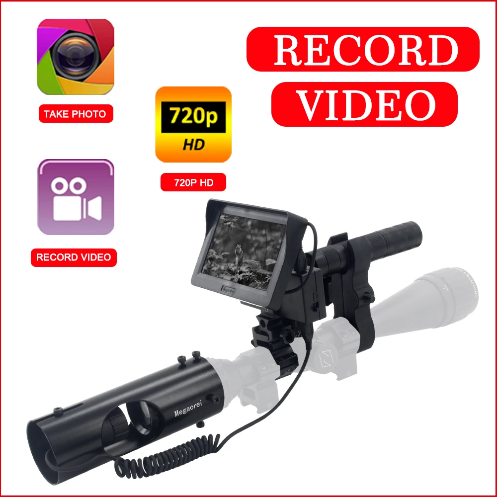 Free SD Card megaorei2 outdoor hunting Tactical digital Infrared night vision riflescope with 720P video record super anti shock
Free SD Card megaorei2 outdoor hunting Tactical digital Infrared night vision riflescope with 720P video record super anti shock