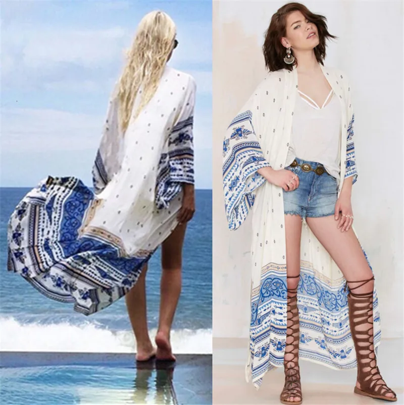 Boho Printed Summer Women Pareo Beach Wear See Through Bikini Swimsuit Cover Up Plus Size Chiffon Beach Kimono Cardigan Dresses
Boho Printed Summer Women Pareo Beach Wear See Through Bikini Swimsuit Cover Up Plus Size Chiffon Beach Kimono Cardigan Dresses