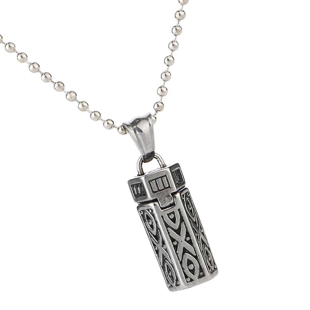 Retro Hexagon Column Box Urn Cremation Pendant Necklace Ash Holder For Pet Retro Hexagon Column Box Urn Cremation Pendant Necklace Ash Holder For Pet