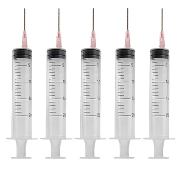 5Pcs 20ml Plastic Disposable Injector Syringe with Needles For Refilling Measuring Nutrient Feeding Accessories
5Pcs 20ml Plastic Disposable Injector Syringe with Needles For Refilling Measuring Nutrient Feeding Accessories