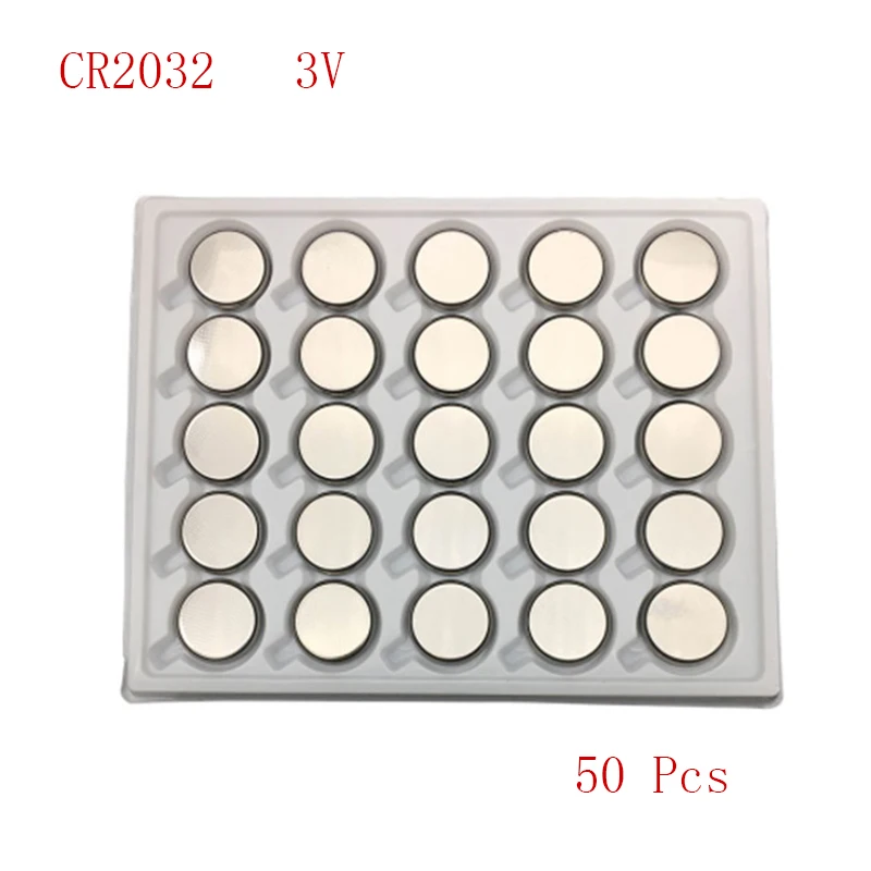 New 50Pcs 3V CR2032 Lithium Button Cell Battery BR2032 DL2032 CR2032 Button Coin Cell BatteriesFor Watches clocks calculator
New 50Pcs 3V CR2032 Lithium Button Cell Battery BR2032 DL2032 CR2032 Button Coin Cell BatteriesFor Watches clocks calculator