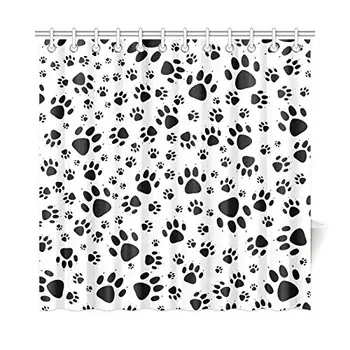 Funny Dog Paw Prints Footprints Decor Waterproof Polyester Bathroom Shower Curtain Bath with Hooks, 72(Wide) x 72(Height) Inches
Funny Dog Paw Prints Footprints Decor Waterproof Polyester Bathroom Shower Curtain Bath with Hooks, 72(Wide) x 72(Height) Inches