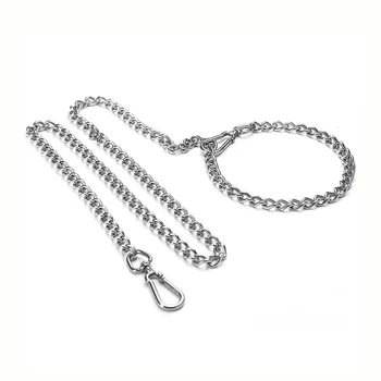 Stainless Steel Dog Chain Durable Type-p Silver Adjustable Dogs Leash Double Head Buckle Seamless Welding Necklace Martingale
Stainless Steel Dog Chain Durable Type-p Silver Adjustable Dogs Leash Double Head Buckle Seamless Welding Necklace Martingale
