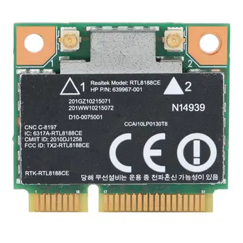 Wireless Network Card Adapter with MINI PCI-E Interface 2.4G 150Mbps Universal for HP 430 635 G4 G6 DV7
Wireless Network Card Adapter with MINI PCI-E Interface 2.4G 150Mbps Universal for HP 430 635 G4 G6 DV7