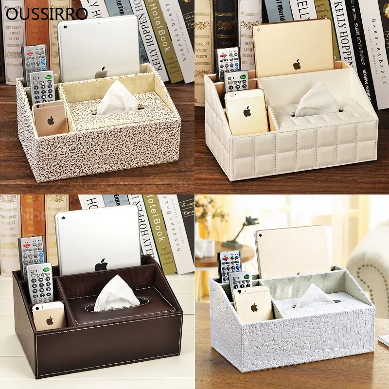 OUSSIRRO NEW Style Tissue Box Multi Functional Napkin Holder PU Leather Remote Controller Storage Box Desk Organizer
OUSSIRRO NEW Style Tissue Box Multi Functional Napkin Holder PU Leather Remote Controller Storage Box Desk Organizer