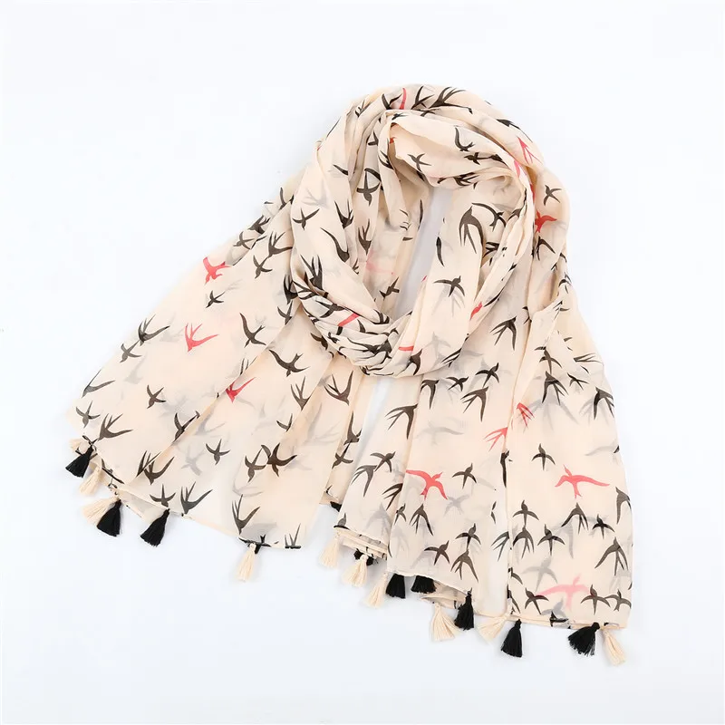 2020 spring and autumn new Japanese sweet white print swallow cotton and linen scarf art small fresh scarf shawl women
2020 spring and autumn new Japanese sweet white print swallow cotton and linen scarf art small fresh scarf shawl women