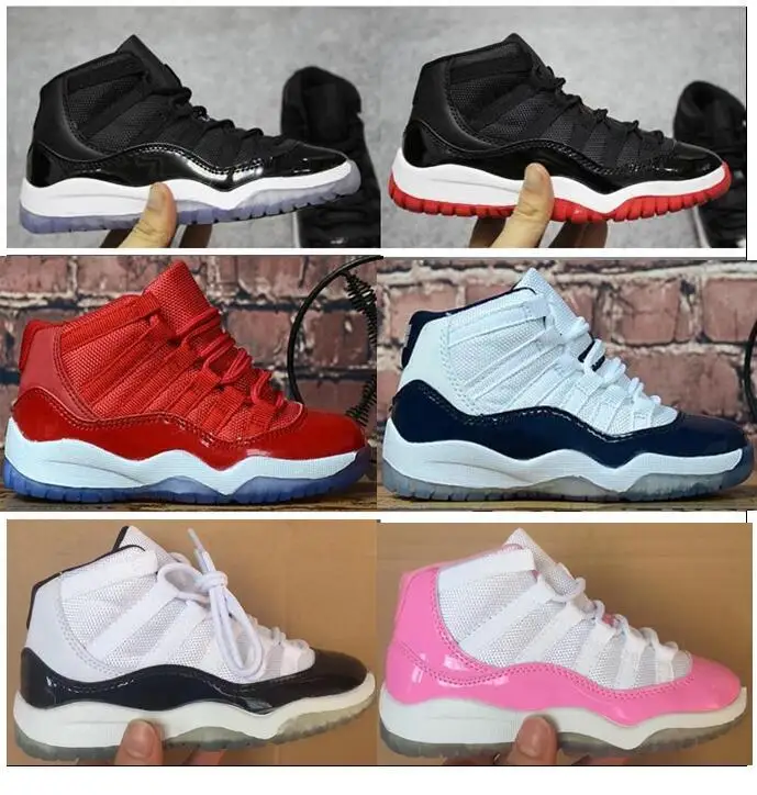 

Kids 11 11s Space Jam Bred Concord Gym Red Basketball Shoes Children Boy Girls White Pink Midnight Navy Sneakers Toddlers Birthd
