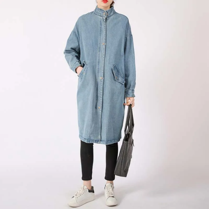 Korean Style Printing Windbreaker Denim Instagram Fashion Oversized Streetwear Midi Trench Elegant Coats For Women Clothing 2019
Korean Style Printing Windbreaker Denim Instagram Fashion Oversized Streetwear Midi Trench Elegant Coats For Women Clothing 2019