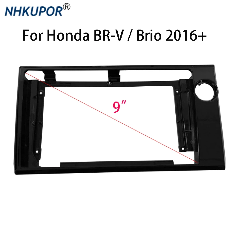 

Комплект рамок для автомобильного радио 9 дюймов для Honda BR-V/Brio, автомобильная стереопанель для приборной панели, монтажная Лицевая панель, Центральный держатель консоли