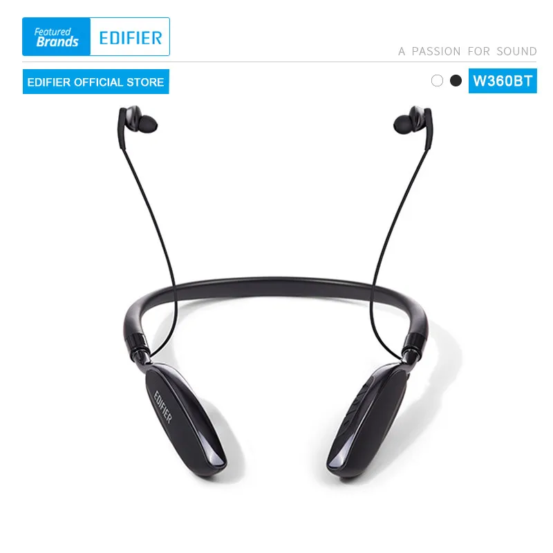 EDIFIER W360BT Wireless Bluetooth Neckband Headset round-the-neck Headset Sport Earbuds 13mm Neodymium Drivers
EDIFIER W360BT Wireless Bluetooth Neckband Headset round-the-neck Headset Sport Earbuds 13mm Neodymium Drivers