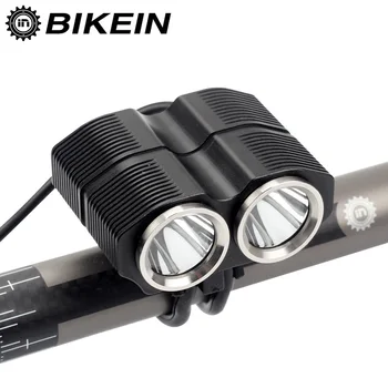 BIKEIN 2000 Lumen 2 x XML-L2 LED Front Light Brightness Lights Headlamp Flashlight 4800mAh Rechargeable With Charger Accessories
BIKEIN 2000 Lumen 2 x XML-L2 LED Front Light Brightness Lights Headlamp Flashlight 4800mAh Rechargeable With Charger Accessories