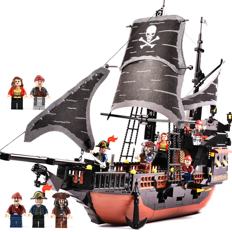 652pcs Pirates Caribbean Black Pearl Ghost Ship large Models Building Blocks educational Birthday Gift Compatible Legoed Toys
652pcs Pirates Caribbean Black Pearl Ghost Ship large Models Building Blocks educational Birthday Gift Compatible Legoed Toys