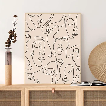 Woman Face Single Line Drawing Art Print Minimalist Poster Bedroom Decor Gallery Wall Art Canvas Painting Picture Decoration 
Woman Face Single Line Drawing Art Print Minimalist Poster Bedroom Decor Gallery Wall Art Canvas Painting Picture Decoration
