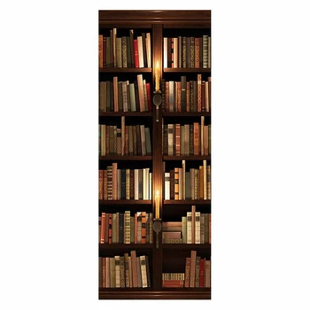 Creative 3D Door Sticker Wall Library Wall Mural Waterproof Self Adhesive Diy Poster Removable Door Home Decor
Creative 3D Door Sticker Wall Library Wall Mural Waterproof Self Adhesive Diy Poster Removable Door Home Decor