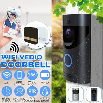 NEW Smart Video Wireless WiFi Door Bell Remote Control Night Vision IR Visual Camera Security System WIFI Doorbell Waterproof
NEW Smart Video Wireless WiFi Door Bell Remote Control Night Vision IR Visual Camera Security System WIFI Doorbell Waterproof