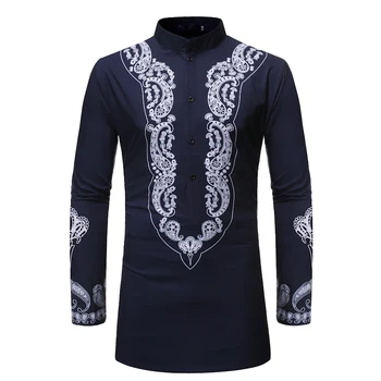 2019 New Arrivals Slim Fit Male Shirt Mens Ethnic Printed Stand Collar Colorful Stripe long Sleeve Loose Henley Shirt 
2019 New Arrivals Slim Fit Male Shirt Mens Ethnic Printed Stand Collar Colorful Stripe long Sleeve Loose Henley Shirt