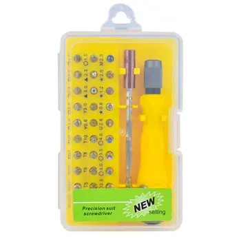 32Pcs Multi-purpose Screwdriver Bit Set for Mobile Phone Computer PC Repair Disassemble Part Replacement Tools Suit
32Pcs Multi-purpose Screwdriver Bit Set for Mobile Phone Computer PC Repair Disassemble Part Replacement Tools Suit
