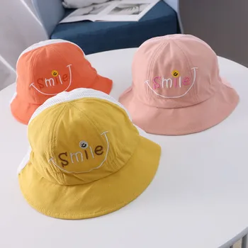 Baby boy girl hats Children's Korean English smile fisherman bucket hat 2020 summer new baby sun hat breathable net mesh cap
Baby boy girl hats Children's Korean English smile fisherman bucket hat 2020 summer new baby sun hat breathable net mesh cap