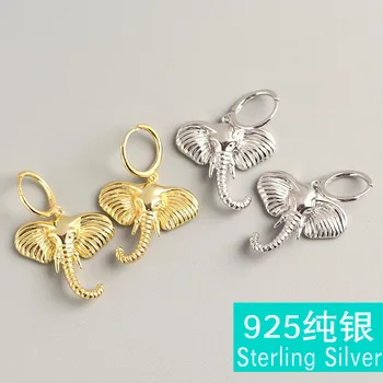 100% 925 Sterling Silver Animal Elephant Pendant Drop Earrings for Women
100% 925 Sterling Silver Animal Elephant Pendant Drop Earrings for Women