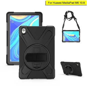 For Huawei Mediapad M6 10.8 360 Rotating Heavy Duty Armor with Hand or Shoulder Strap Case Kids Hybrid Shockproof Stand Cover
For Huawei Mediapad M6 10.8 360 Rotating Heavy Duty Armor with Hand or Shoulder Strap Case Kids Hybrid Shockproof Stand Cover