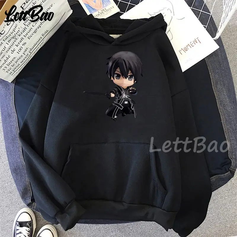 Пуловер с милым аниме принтом Sword Art Online Мужская одежда свитшот Толстовка