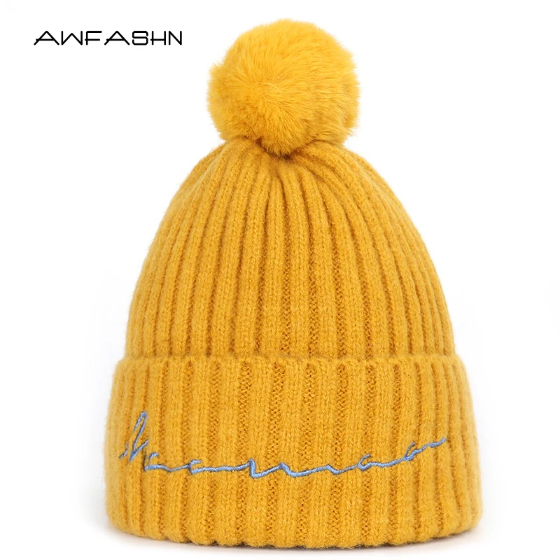 2019 New Winter Children's Pom-pom Embroidery Knit Beanie Kids Boys Girls Wool Warm Hat Baby Soft Cap Skullies Toddler Bonnet
2019 New Winter Children's Pom-pom Embroidery Knit Beanie Kids Boys Girls Wool Warm Hat Baby Soft Cap Skullies Toddler Bonnet