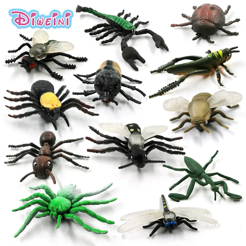 12pc New Insect Animal model action figure Dragonfly Scorpion spider Ant Grasshopper Mantis Cockroach hot toy set for children
12pc New Insect Animal model action figure Dragonfly Scorpion spider Ant Grasshopper Mantis Cockroach hot toy set for children