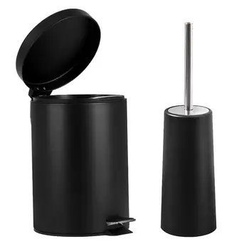 1PC 7L Waste Container Foot Trigger Trash Can Step-on Garbage Can Cylindrical Trash Bin for Bathroom with 1pc Toilet Brush
1PC 7L Waste Container Foot Trigger Trash Can Step-on Garbage Can Cylindrical Trash Bin for Bathroom with 1pc Toilet Brush