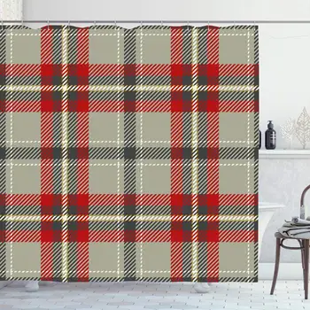 Shower Curtain Set with Hooks 72x72 Inches Buffalo Celtic Cross Irish Fashion Retro Plaid Tartan Lines Abstract Style Thread
Shower Curtain Set with Hooks 72x72 Inches Buffalo Celtic Cross Irish Fashion Retro Plaid Tartan Lines Abstract Style Thread