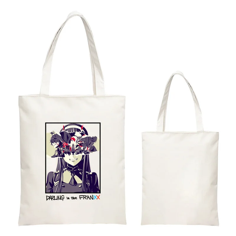 Darling In The Franxx Shopper Bag Anime Cosplay Zero Two Cute Sweet Print Canvas Handbag Casual Women Girl Shoulderbag 2021
Darling In The Franxx Shopper Bag Anime Cosplay Zero Two Cute Sweet Print Canvas Handbag Casual Women Girl Shoulderbag 2021