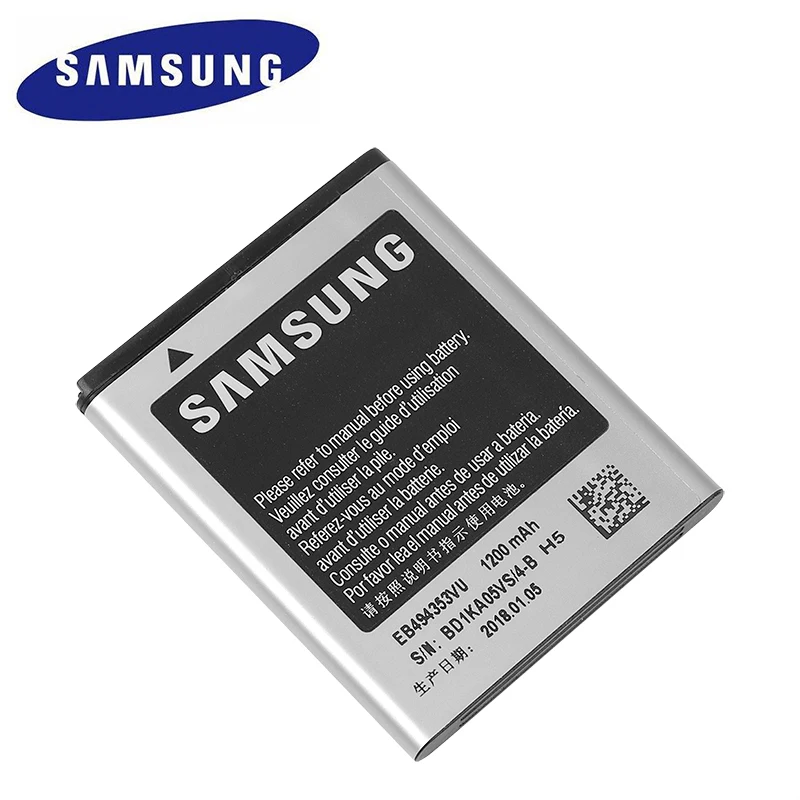 2 шт./лот 100% Оригинальный аккумулятор для Samsung S5330 GT S5570 i559 S5232 C6712 S5750 оригинальный