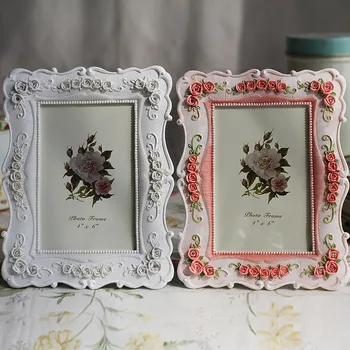 Pink Rose Painted Photo Frame Creative Wedding Framed Painting Home Decoration European Simplicity White Picture Frame
Pink Rose Painted Photo Frame Creative Wedding Framed Painting Home Decoration European Simplicity White Picture Frame