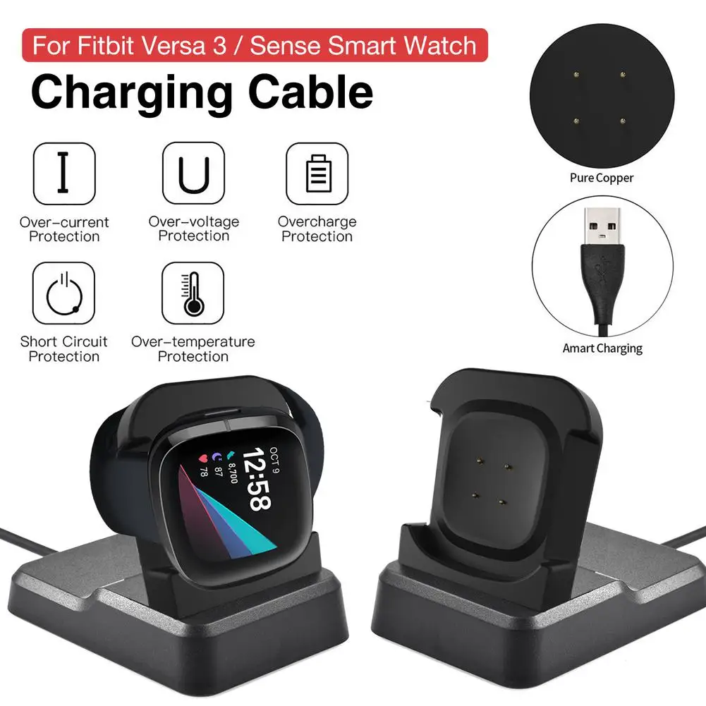 1M USB Charging Dock For Fitbit Versa 3 Fitbit Sense Smart Watch Charger Adapter Base Watch Replacement Accessories 2020 New
1M USB Charging Dock For Fitbit Versa 3 Fitbit Sense Smart Watch Charger Adapter Base Watch Replacement Accessories 2020 New