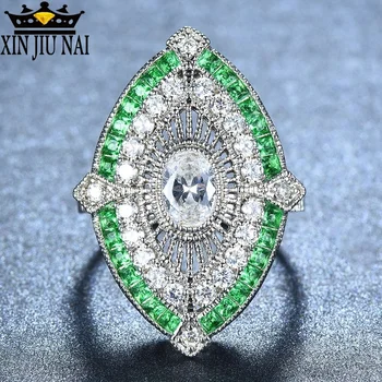 Female Male Antique 925 Silver Big Wide Rings For Women Men Green Stone White Zircon Wedding Bands Turkish Jewelry Emerald Ring
Female Male Antique 925 Silver Big Wide Rings For Women Men Green Stone White Zircon Wedding Bands Turkish Jewelry Emerald Ring