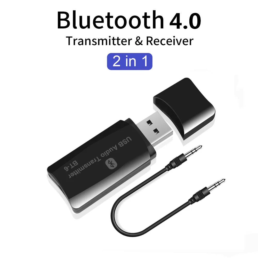 2 in 1 Bluetooth Car Kit 3.5mm AUX Wireless Audio Receiver Transmitter 3.5mm jack line in for Car FM Radio Mp3 Player USB Power
2 in 1 Bluetooth Car Kit 3.5mm AUX Wireless Audio Receiver Transmitter 3.5mm jack line in for Car FM Radio Mp3 Player USB Power