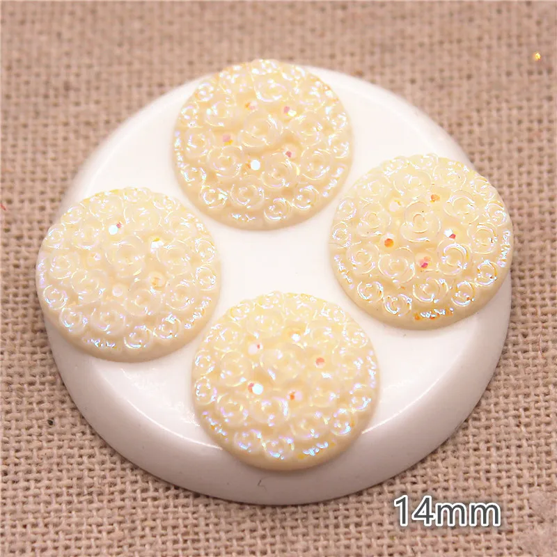 50pcs 14mm Round Ivory AB Bouquet Surface Resin Rhinestone Flatback Cabochon Stone DIY Craft Scrapbook Accessories
50pcs 14mm Round Ivory AB Bouquet Surface Resin Rhinestone Flatback Cabochon Stone DIY Craft Scrapbook Accessories