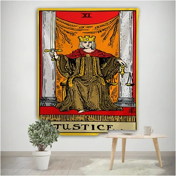 Justice Tarot Card Tapestry Indian Mandala Tapestry Wall Hanging Bohemian Gypsy Psychedelic Tapiz Witchcraft Tapestry
Justice Tarot Card Tapestry Indian Mandala Tapestry Wall Hanging Bohemian Gypsy Psychedelic Tapiz Witchcraft Tapestry