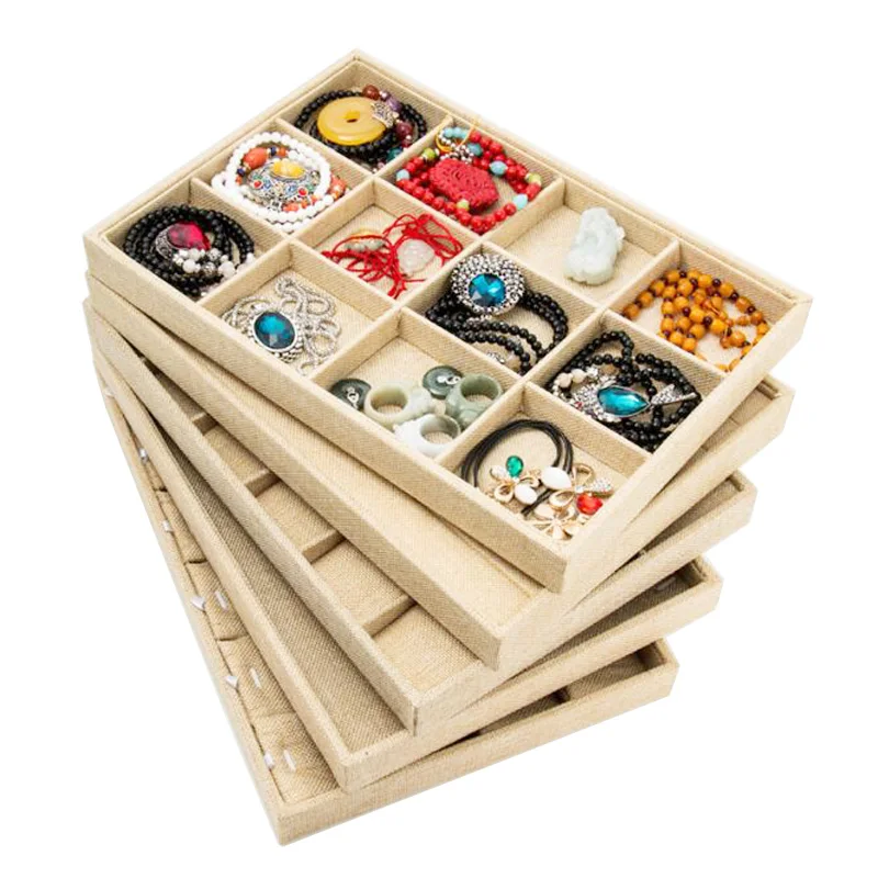 Wrapped Linen Jewelry Storage Box Jewelery Organizer Gift Packaging Jewerly Display Tray Jewellery Stand Various Model In Stock
Wrapped Linen Jewelry Storage Box Jewelery Organizer Gift Packaging Jewerly Display Tray Jewellery Stand Various Model In Stock