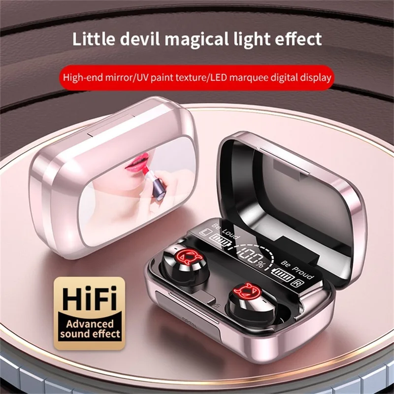 Новые беспроводные наушники TWS Bluetooth 5 1 2200 мА/ч спортивные стереонаушники Hi-Fi 9D с