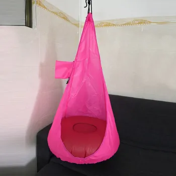 Home Child Hammock Chair Kids Swing Pod Chair Portable Outdoor Indoor Garden Chair Travel Hanging Swing Seat (Without Cushion) 
Home Child Hammock Chair Kids Swing Pod Chair Portable Outdoor Indoor Garden Chair Travel Hanging Swing Seat (Without Cushion)