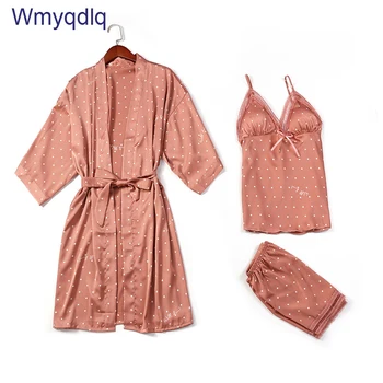 Wmyqdlq Pyjamas Women's 2020 Summer Suspender Trousers Nightgown Three-Piece Home Service Silk Thin Version Robe Sets Nightdress
Wmyqdlq Pyjamas Women's 2020 Summer Suspender Trousers Nightgown Three-Piece Home Service Silk Thin Version Robe Sets Nightdress