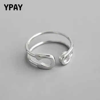 YPAY 100% Pure 925 Sterling Silver Pin Shape Hollow Carved Adjustable Rings Punk Young Ring Fine Jewelry For Women Girls YMR823
YPAY 100% Pure 925 Sterling Silver Pin Shape Hollow Carved Adjustable Rings Punk Young Ring Fine Jewelry For Women Girls YMR823