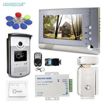 HOMSECUR 7" Video Call Door Phone Intercom System Fail Secure NO Lock RFID Keyfob Remote Unlock Exit Button 700TVLine Camera
HOMSECUR 7" Video Call Door Phone Intercom System Fail Secure NO Lock RFID Keyfob Remote Unlock Exit Button 700TVLine Camera