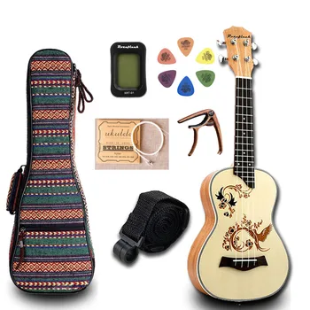 23 inch Ukulele Mini Hawaii Guitar Tuner Bag Strings Strap Picks Capo For kid Gift Electric Guitar UKE Music Concert UK2319B
23 inch Ukulele Mini Hawaii Guitar Tuner Bag Strings Strap Picks Capo For kid Gift Electric Guitar UKE Music Concert UK2319B